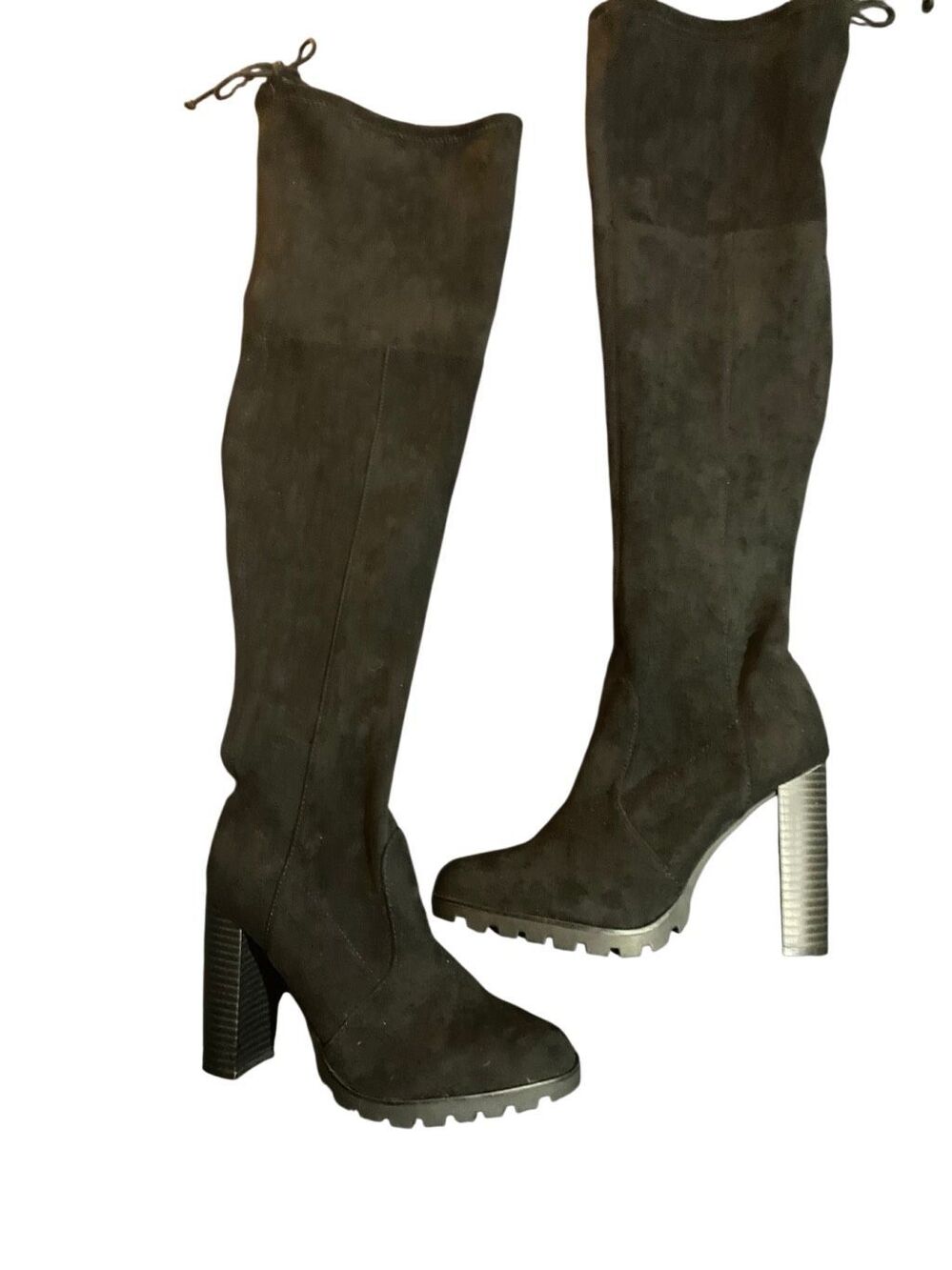 Just fab NWOB, women’s Alma over the knee black heeled boots 8